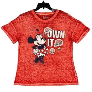 Disney Minnie Mouse Womens L Sleep Tee Own It Graphic Lounge Shirt